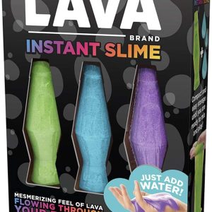 Lava Brand Instant Slime - Make Your Own Slime Activity Kit - Includes 3 Different Colored Slimes - Just Add Water - Ages 6 and Up